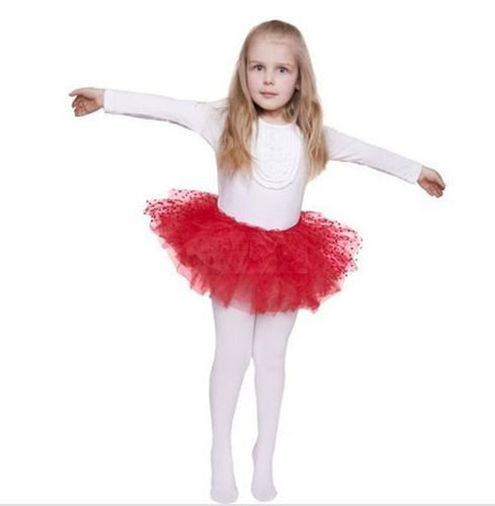 Spódniczka dla dziewczynki TUTU CZERWONA w kropeczki