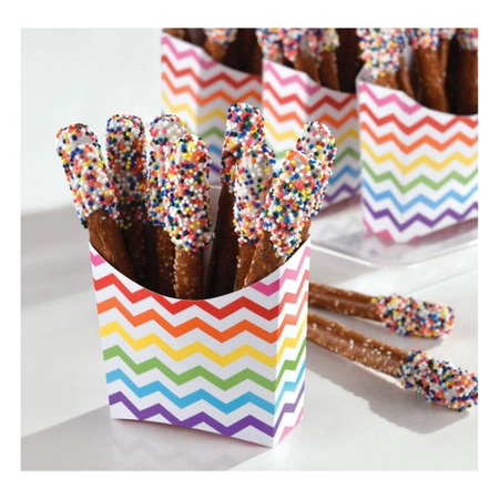 Pojemniki na frytki popcorn zdrowe przekąski 24 szt