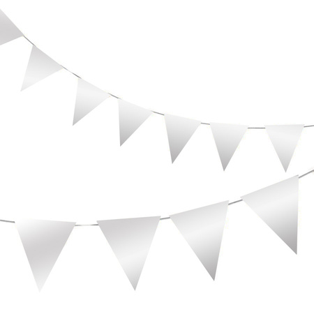 Girlanda papierowa flagi Glamour złota lub srebrna 300 cm