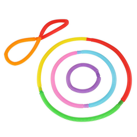 Rurki Sensoryczne zabawka edukacyjna gąsienica 8 szt.