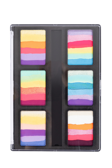 Paletka farb do twarzy Big Pastel Unicorn by Lyudmyla Kotova 6 x 30 gram