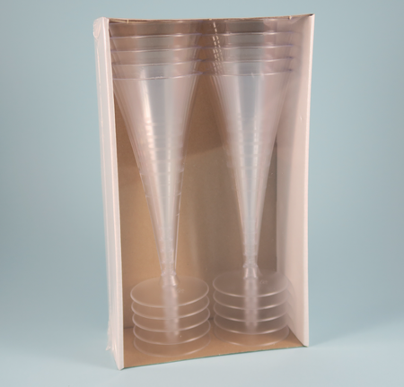 Kieliszki do szampana plastikowe jednorazowe 120ml 10 szt.