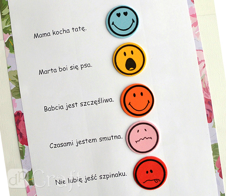 Naklejki z pianki EMOCJE 60 szt.