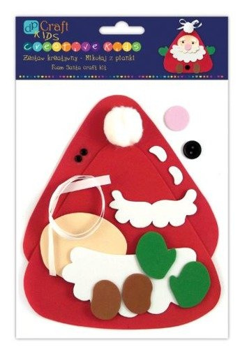 Zestaw kreatywny- Mikołaj z pianki