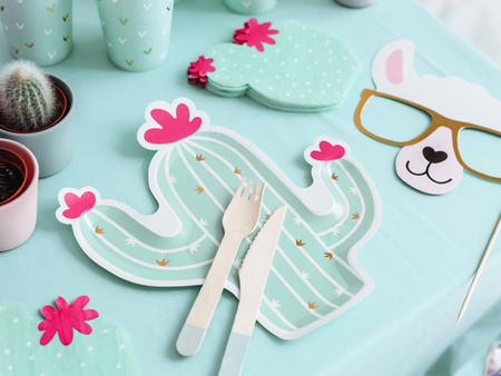 Talerzyki papierowe KAKTUS 23x24 cm 6 szt.