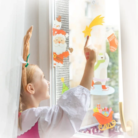 Naklejki na okno szybę Boże Narodzenie Mix