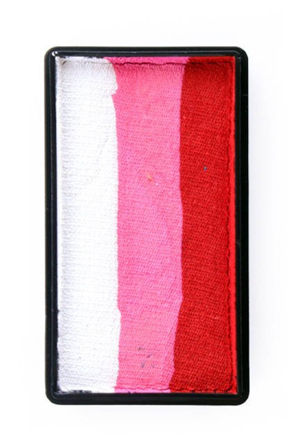 Farba do twarzy Split Cake 28g RED/ PINK/ WHITE PartyXplosion