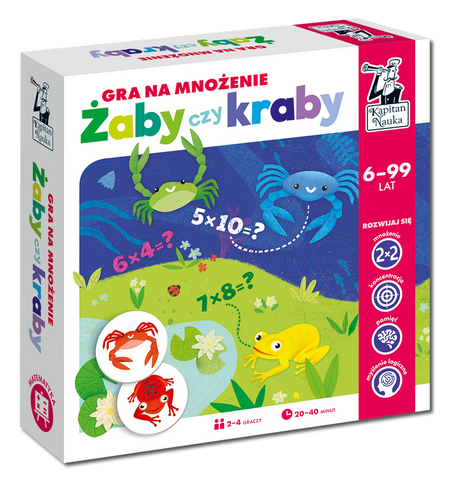 ŻABY CZY KRABY? GRA NA MNOŻENIE KAPITAN NAUKA