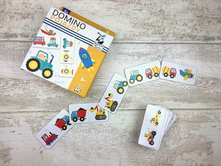 DOMINO POJAZDY GRA EDUKACYJNA KAPITAN NAUKA