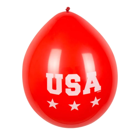 Balony gumowe USA zestaw 6 szt. mix 25 cm
