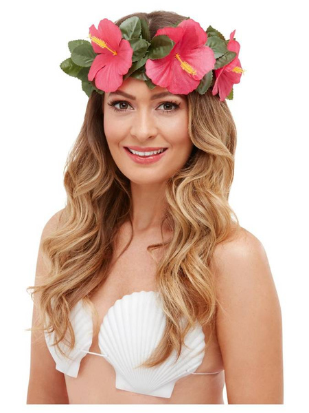 Zestaw Hawajski Zielony - wianek i bransoletki