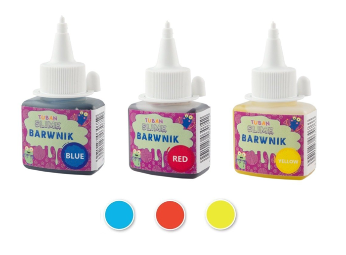 slime BARWNIK W PŁYNIE różne kolory 35 ml Tuban