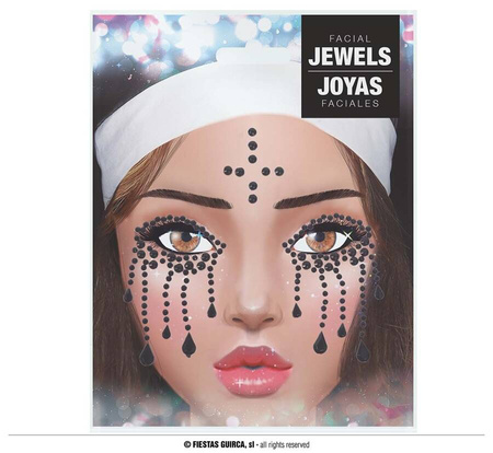 Blingi Naklejki brokatowe na twarz - Zakonnica