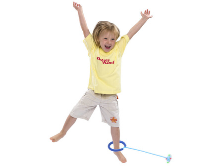 Hula Hop na nogę świecące LED niebieskie