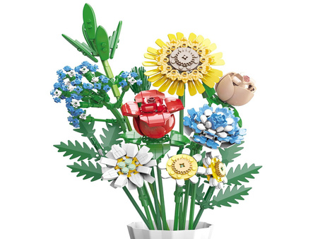 Zestaw klocków Duży bukiet kwiatów polnych + flakon 618 elementów