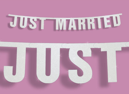 Baner "Just Married"