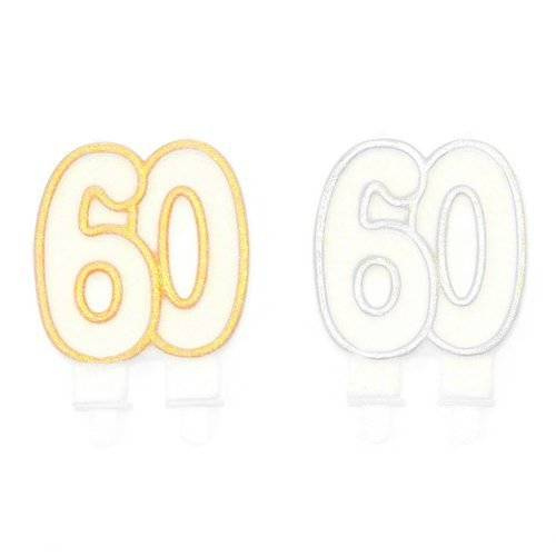 Świeczka urodzinowa na tort "60"