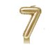 Świeczka urodzinowa cyfra 7 jak balon foliowy złota
