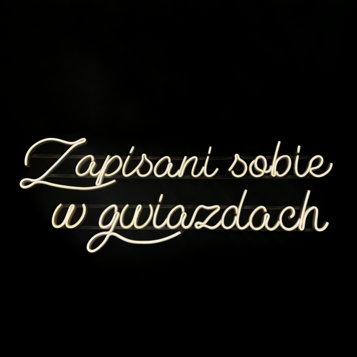 Napis LED neon - Zapisani sobie w gwiazdach