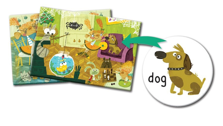 ANGIELSKI Pierwsze słowa 4+ GRA LOTERYJKA KAPITAN NAUKA