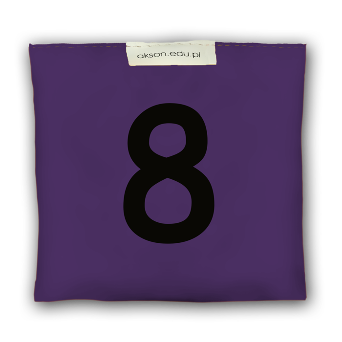 Woreczek gimnastyczny z CYFERKĄ 8 - szkolny Akson