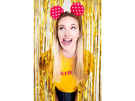 Kurtyna Party wisząca 90 x 250 cm złota