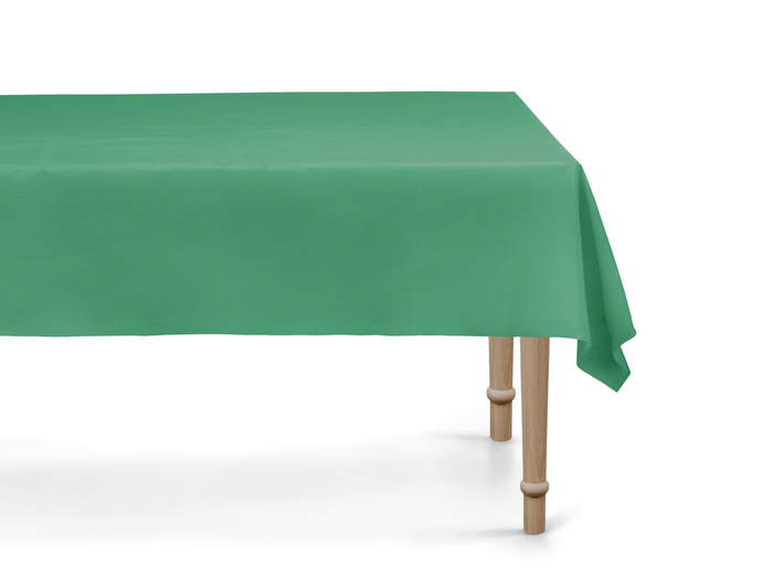 Obrus foliowy ciemny zielony gładki 137x183 cm PartyDeco