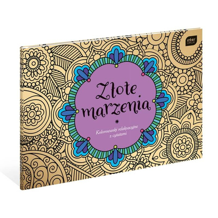 Kolorowanka dla dorosłych Złote Marzenia A4 16 kartek