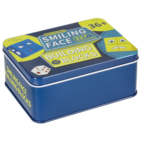 Gra edukacyjne wyzwania nauka emocji klocki drewniane