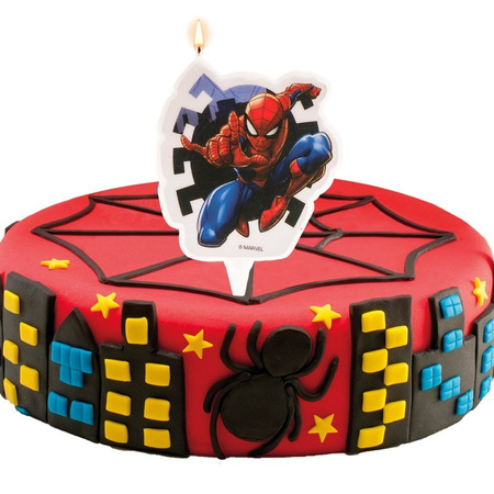 Świeczka urodzinowa na tort Spiderman Marvel 7 cm