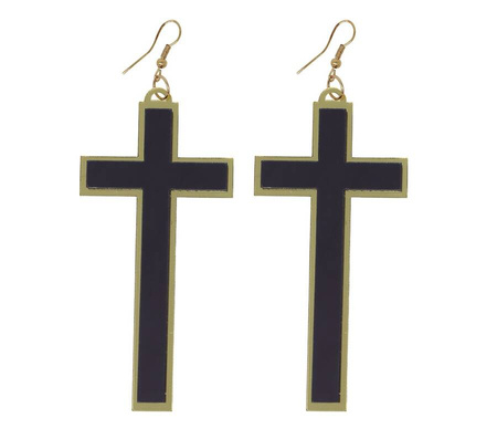 Kolczyki KRZYŻ 9 cm Halloween