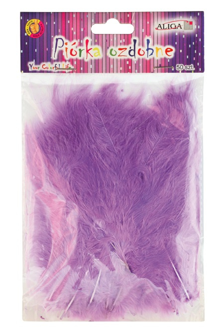Piórka ozdobne 10-12 cm 50 szt.