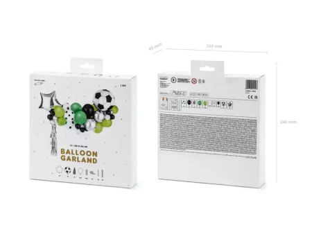 Girlanda balonowa PIŁKA NOŻNA Zestaw