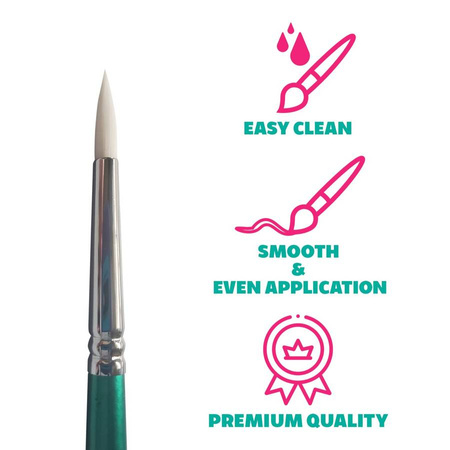 Pędzel do malowania twarzy i ciała KrazeFX - Round 6