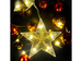 Girlanda lampki Świąteczne kurtyna śnieżynki 135 led biały ciepły 2,5 m