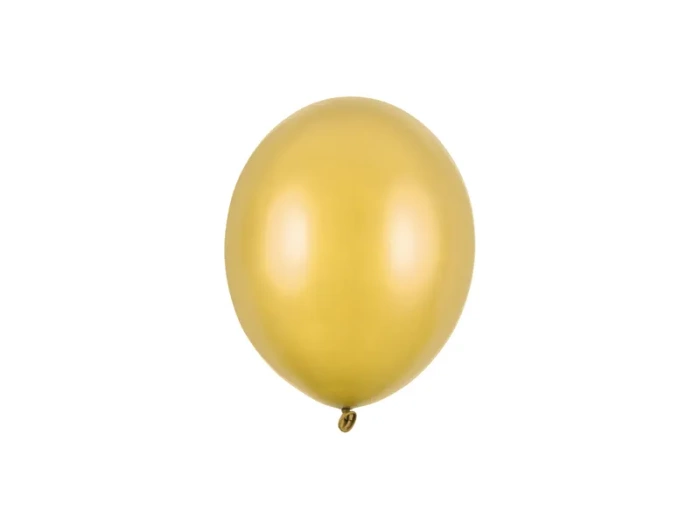 Balon Strong Metallic jednokolorowy 5 cali 100 szt. Metallic Gold