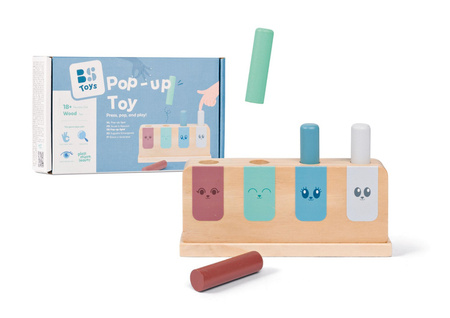 Drewniana gra zręcznościowa patyczki Pop-up BS Toys