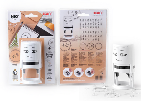 Pieczątka samotuszująca NIO Inicjały - ozdobne