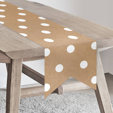 Obrus bieżnik papierowy eco KRAFT 180x20 cm