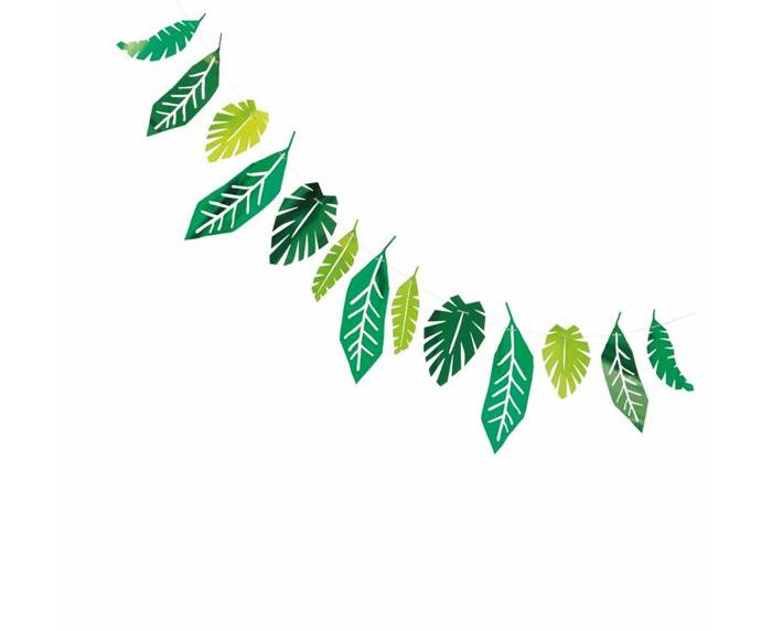 Girlanda foliowa Dżungla Safari Liście 213 cm