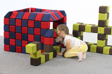 KLOCKI MAGNETYCZNE JollyHeap 100 szt. - creative (kolory do wyboru)