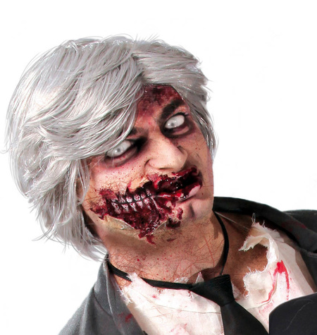 Peruka dziadka męska Siwa