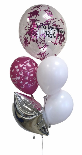 Bukiet balonowy - balony na DZIEŃ BABCI