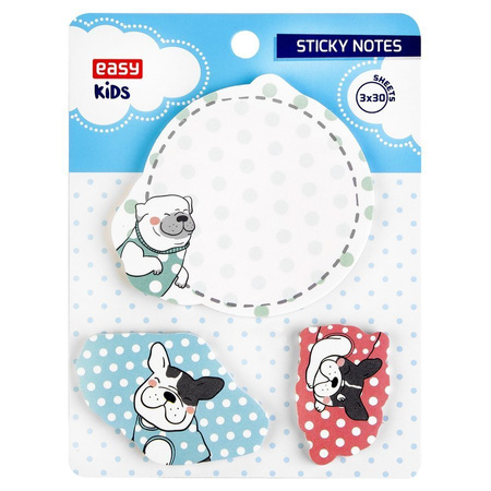 Karteczki kartki samoprzylepne okrągłe mix wzorów