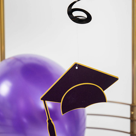 Dekoracja wisząca świderki Congrats gratulacje (student) 3 szt.