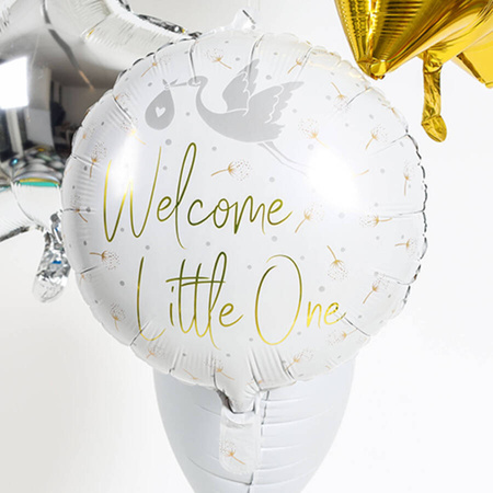 Balon Foliowy Baby Shower narodziny Welcome 45 cm
