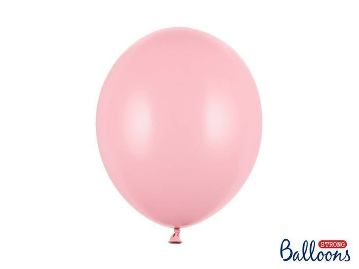 Balon Strong jednokolorowy 12 cali 100 szt. Pastel Baby Pink