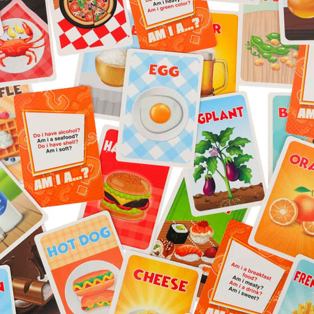 Gra rodzinna towarzyska dla dzieci Zgadnij kim jestem? Jedzenie