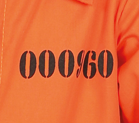 Strój dziecięcy - więzień skazaniec pomarańczowy