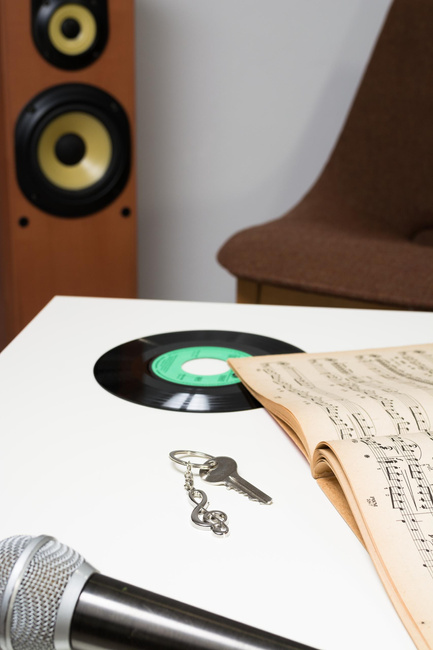 Brelok muzyka - klucz wiolinowy